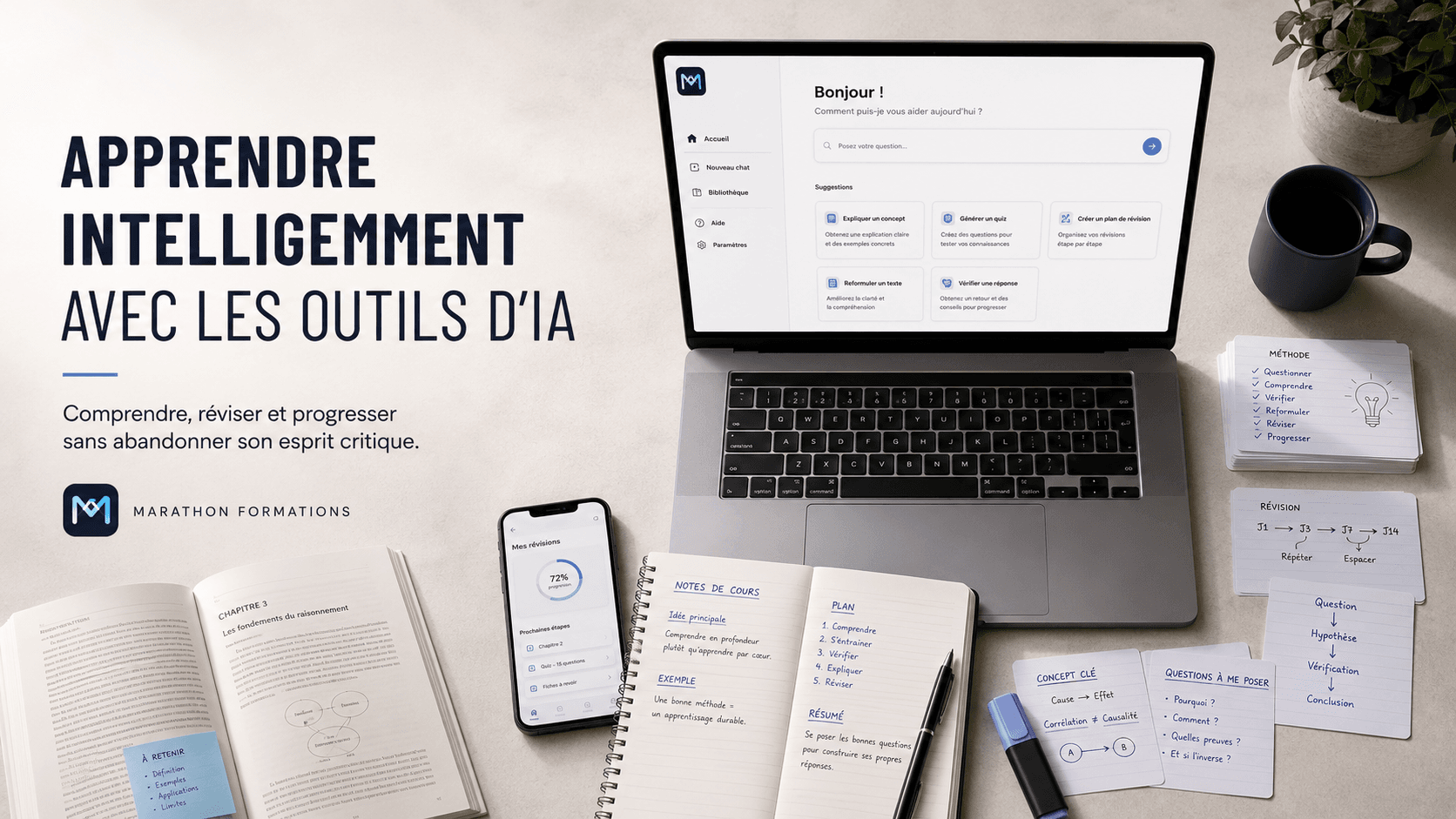Visuel de la formation Apprendre intelligemment avec les outils d’IA