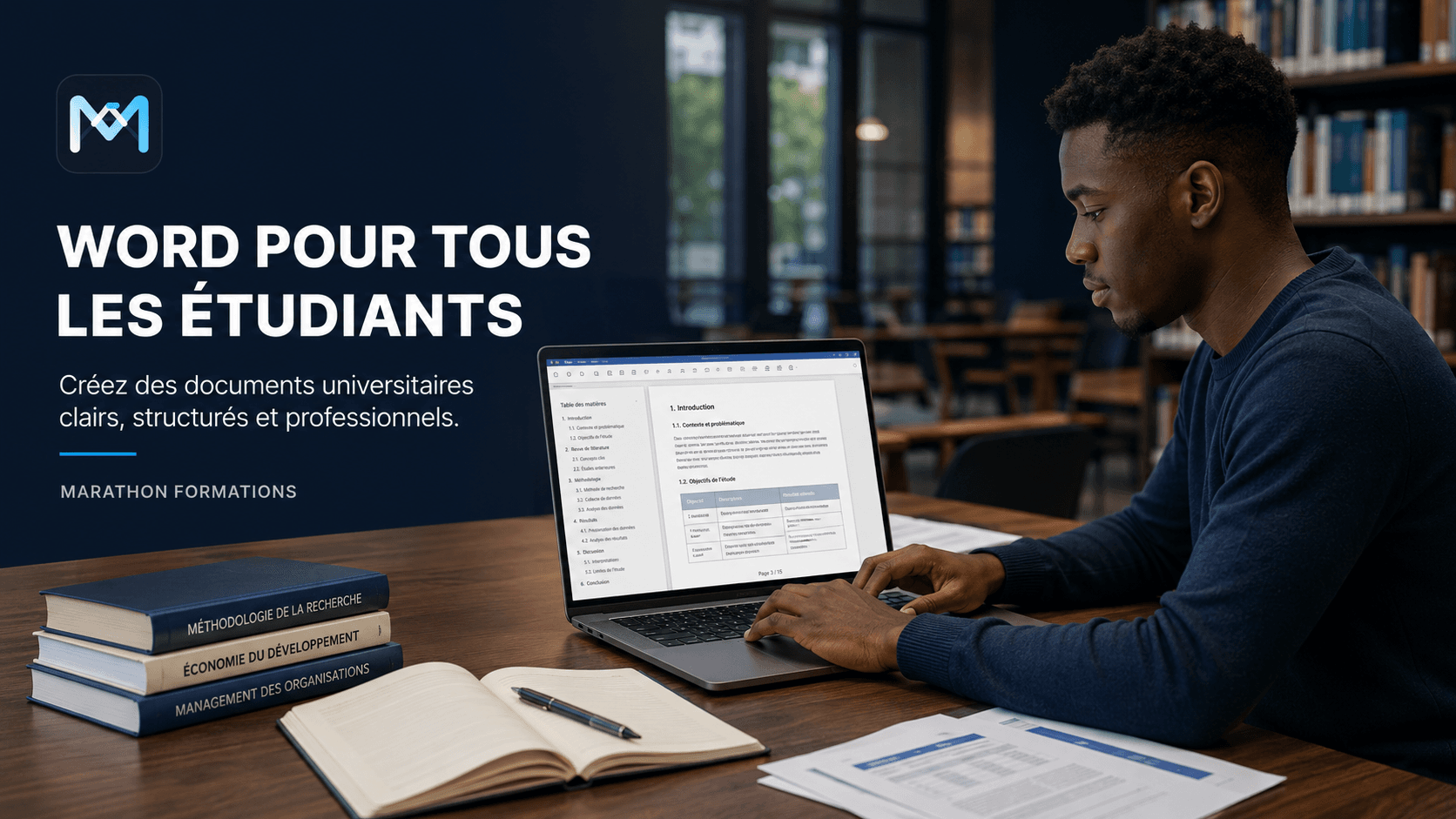 Visuel de la formation Word pour tous les étudiants